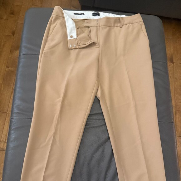 Talbots Hampshire Straight Ankle Pants in Rattan Beige - Picture 7 of 11